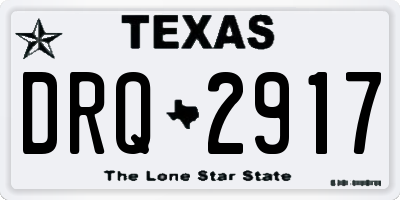 TX license plate DRQ2917