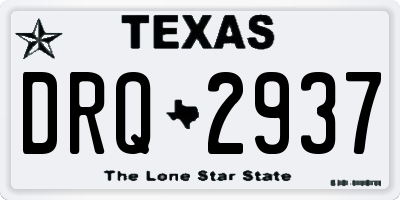TX license plate DRQ2937