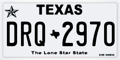 TX license plate DRQ2970