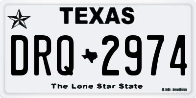TX license plate DRQ2974