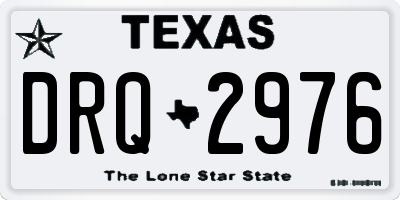 TX license plate DRQ2976