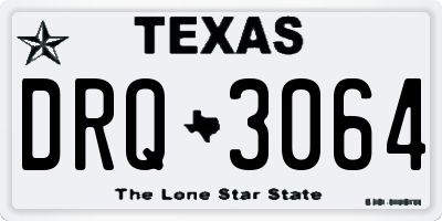 TX license plate DRQ3064