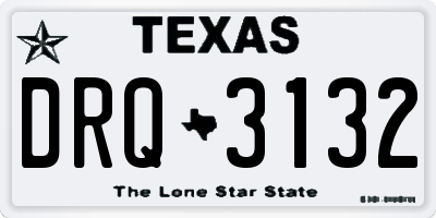 TX license plate DRQ3132