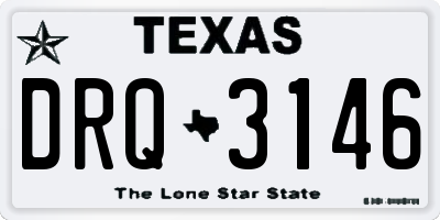 TX license plate DRQ3146