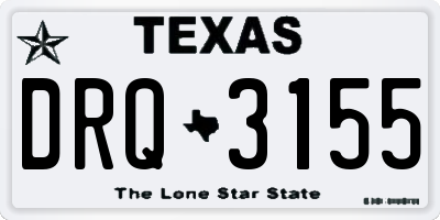 TX license plate DRQ3155