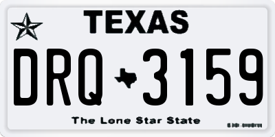 TX license plate DRQ3159