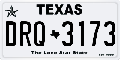 TX license plate DRQ3173