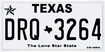 TX license plate DRQ3264