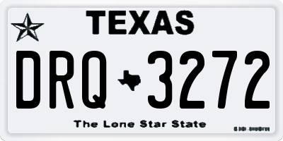 TX license plate DRQ3272