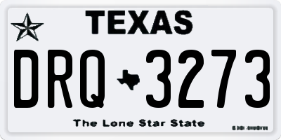 TX license plate DRQ3273