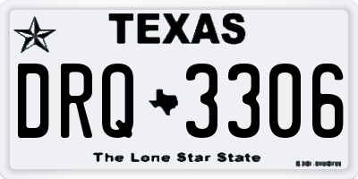 TX license plate DRQ3306