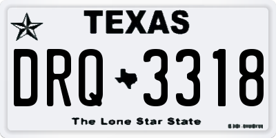 TX license plate DRQ3318