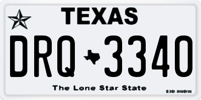 TX license plate DRQ3340