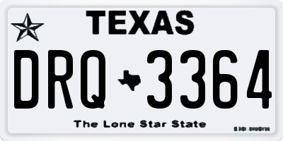 TX license plate DRQ3364
