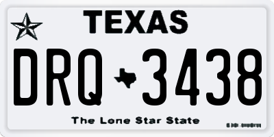 TX license plate DRQ3438