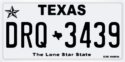 TX license plate DRQ3439
