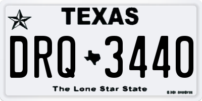 TX license plate DRQ3440