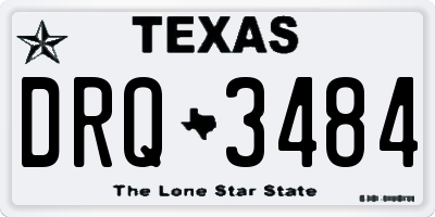 TX license plate DRQ3484