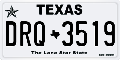 TX license plate DRQ3519