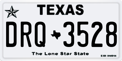 TX license plate DRQ3528