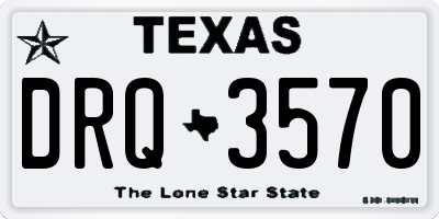 TX license plate DRQ3570