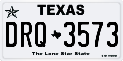TX license plate DRQ3573