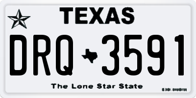 TX license plate DRQ3591
