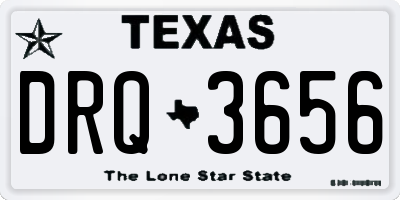 TX license plate DRQ3656