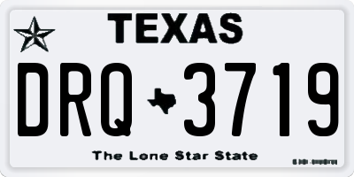TX license plate DRQ3719