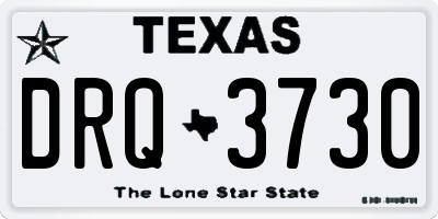 TX license plate DRQ3730