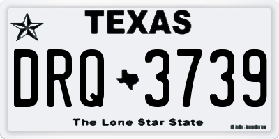 TX license plate DRQ3739
