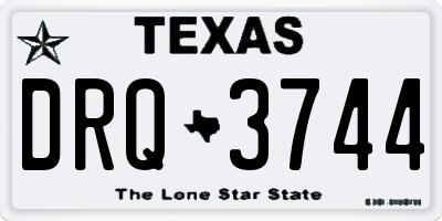 TX license plate DRQ3744