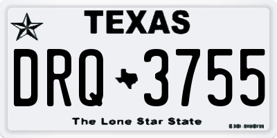 TX license plate DRQ3755