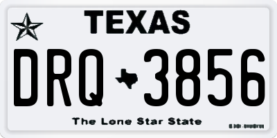 TX license plate DRQ3856