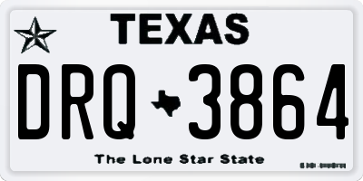 TX license plate DRQ3864