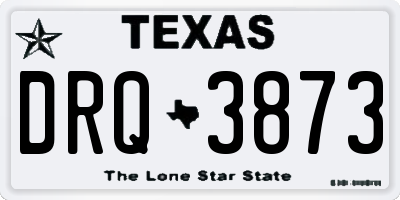 TX license plate DRQ3873