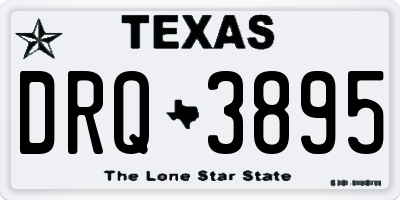 TX license plate DRQ3895