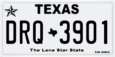 TX license plate DRQ3901