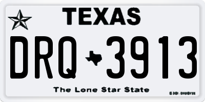 TX license plate DRQ3913