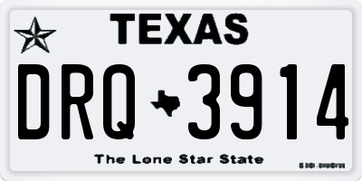 TX license plate DRQ3914