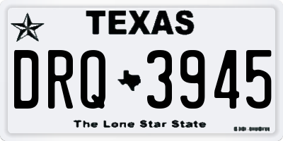 TX license plate DRQ3945