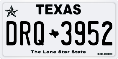 TX license plate DRQ3952