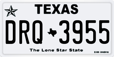 TX license plate DRQ3955
