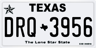 TX license plate DRQ3956