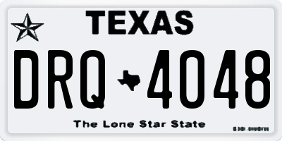 TX license plate DRQ4048