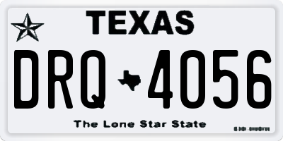 TX license plate DRQ4056