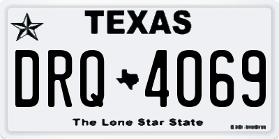 TX license plate DRQ4069