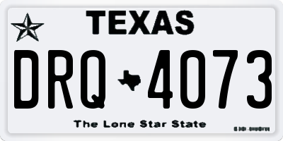 TX license plate DRQ4073