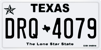 TX license plate DRQ4079