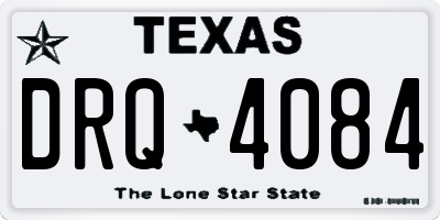 TX license plate DRQ4084